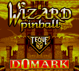 Wizard Pinball Title Screen